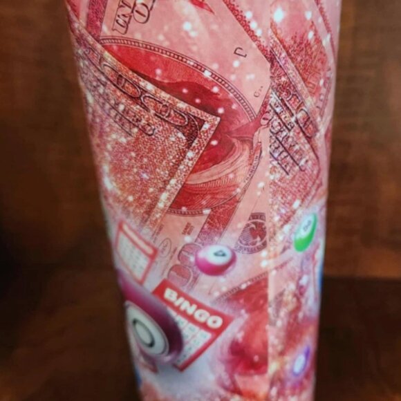 Thermal Bingo Tumbler - Coffee Hot Or Cold Cup Gift - 20oz - Picture 3 of 5